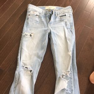 Light wash ripped jeans